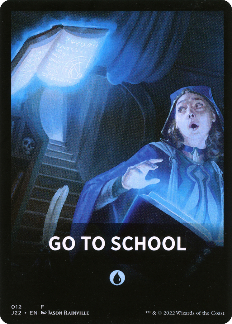 Go to School Theme Card [Jumpstart 2022 Front Cards] | Gate City Games LLC