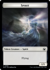 Spirit (9) // Treasure Double-Sided Token [March of the Machine Commander Tokens] | Gate City Games LLC