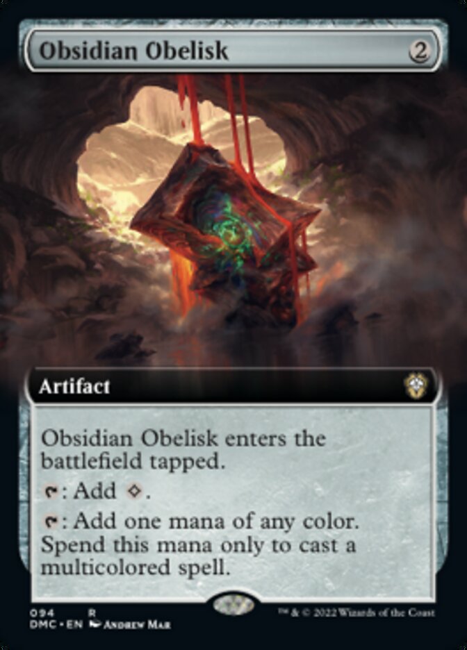 Obsidian Obelisk (Extended Art) [Dominaria United Commander] | Gate City Games LLC