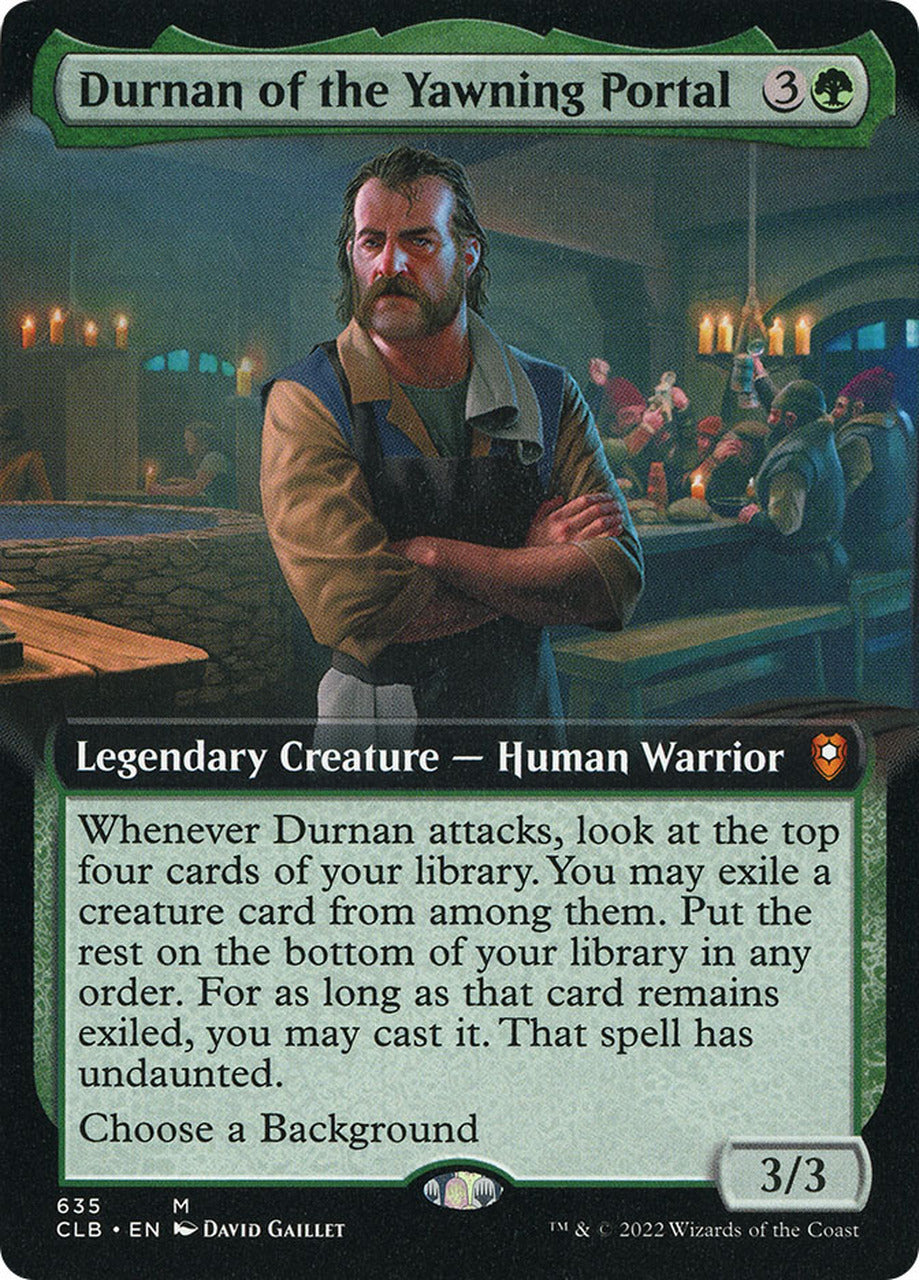 Durnan of the Yawning Portal (Extended Art) [Commander Legends: Battle for Baldur's Gate] | Gate City Games LLC