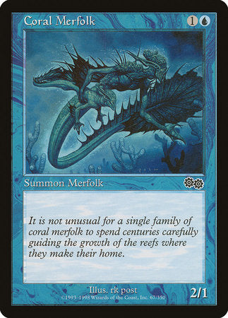 Coral Merfolk [Urza's Saga] | Gate City Games LLC