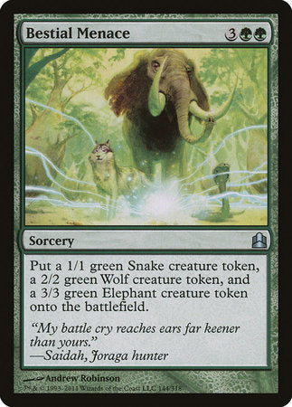 Bestial Menace [Commander 2011] | Gate City Games LLC