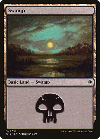 Swamp (343) [Commander 2016] | Gate City Games LLC