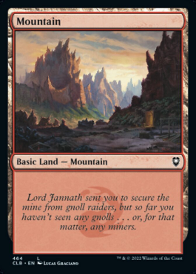 Mountain (464) [Commander Legends: Battle for Baldur's Gate] | Gate City Games LLC