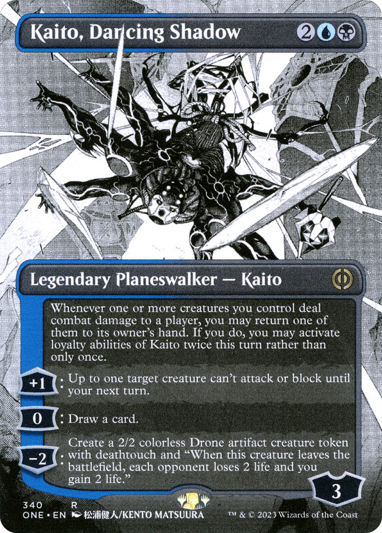 Kaito, Dancing Shadow (Borderless Manga) [Phyrexia: All Will Be One] | Gate City Games LLC