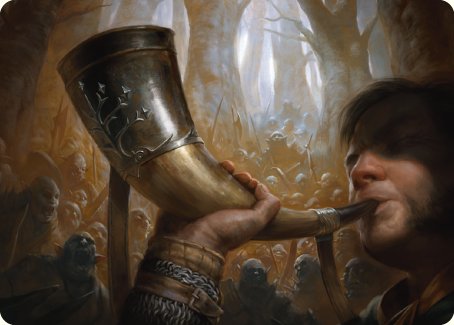 Horn of Gondor Art Card [The Lord of the Rings: Tales of Middle-earth Art Series] | Gate City Games LLC