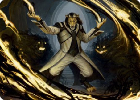 Leonin Lightscribe Art Card [Strixhaven: School of Mages Art Series] | Gate City Games LLC