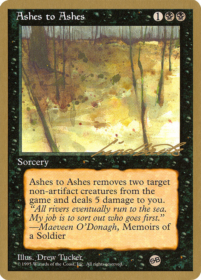 Ashes to Ashes (Leon Lindback) (SB) [Pro Tour Collector Set] | Gate City Games LLC