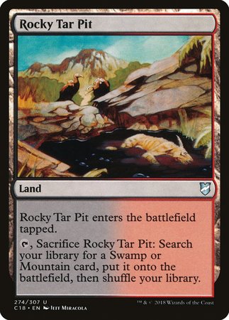 Rocky Tar Pit [Commander 2018] | Gate City Games LLC