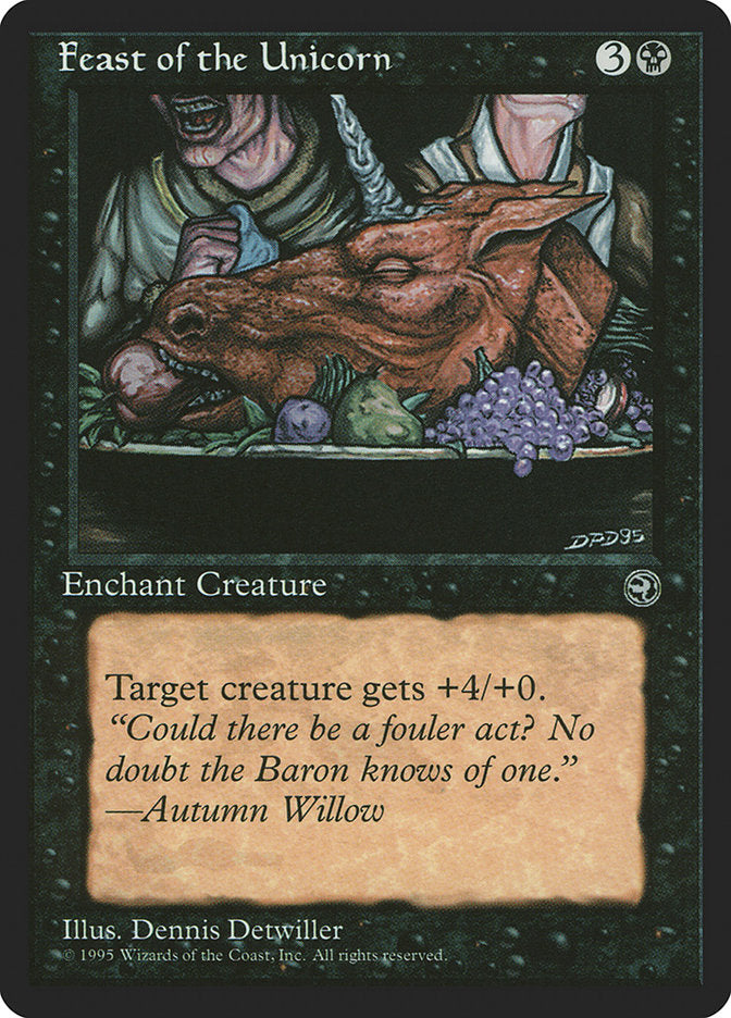 Feast of the Unicorn (Autumn Willow Flavor Text) [Homelands] | Gate City Games LLC