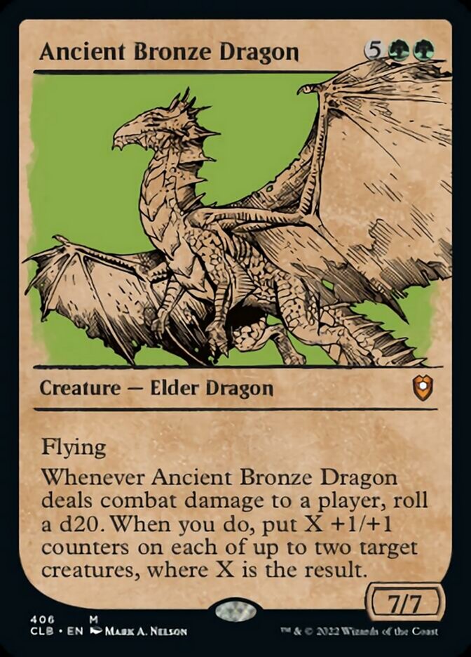 Ancient Bronze Dragon (Showcase) [Commander Legends: Battle for Baldur's Gate] | Gate City Games LLC