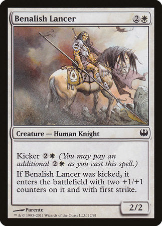 Benalish Lancer [Duel Decks: Knights vs. Dragons] | Gate City Games LLC