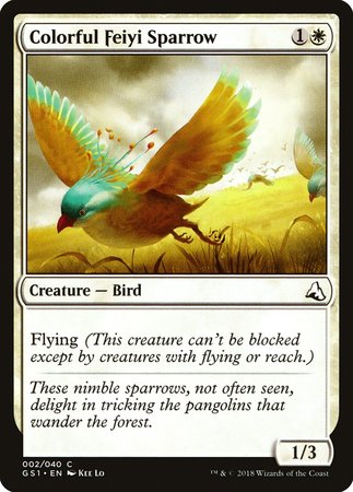 Colorful Feiyi Sparrow [Global Series Jiang Yanggu & Mu Yanling] | Gate City Games LLC