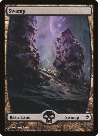 Swamp (239) - Full Art [Zendikar] | Gate City Games LLC