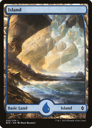 Island (255) - Full Art [Battle for Zendikar] | Gate City Games LLC