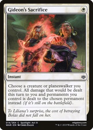 Gideon's Sacrifice [War of the Spark] | Gate City Games LLC