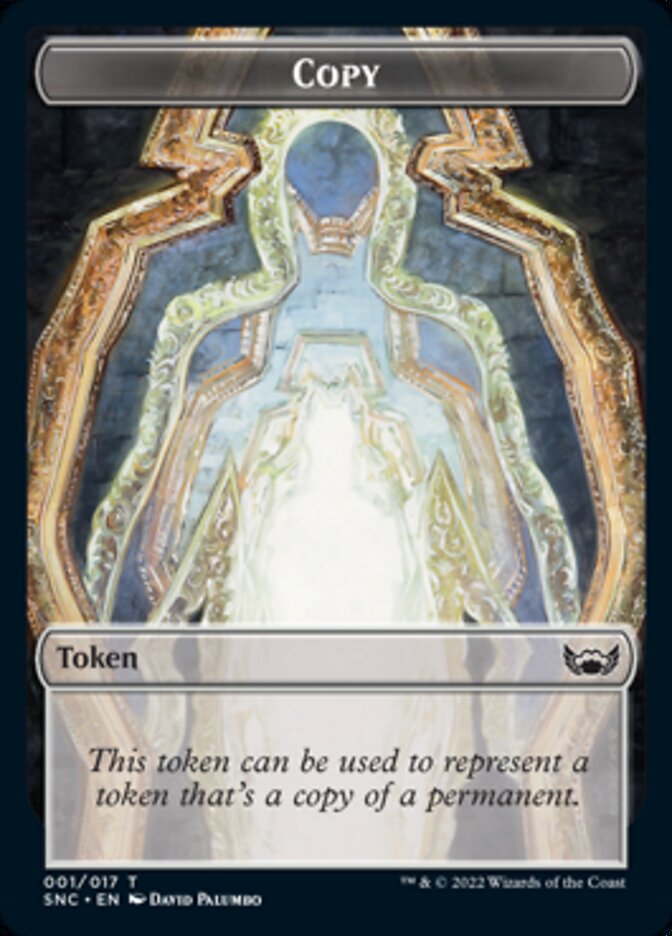 Demon // Copy Double-sided Token [Streets of New Capenna Commander Tokens] | Gate City Games LLC