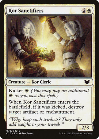 Kor Sanctifiers [Commander 2015] | Gate City Games LLC