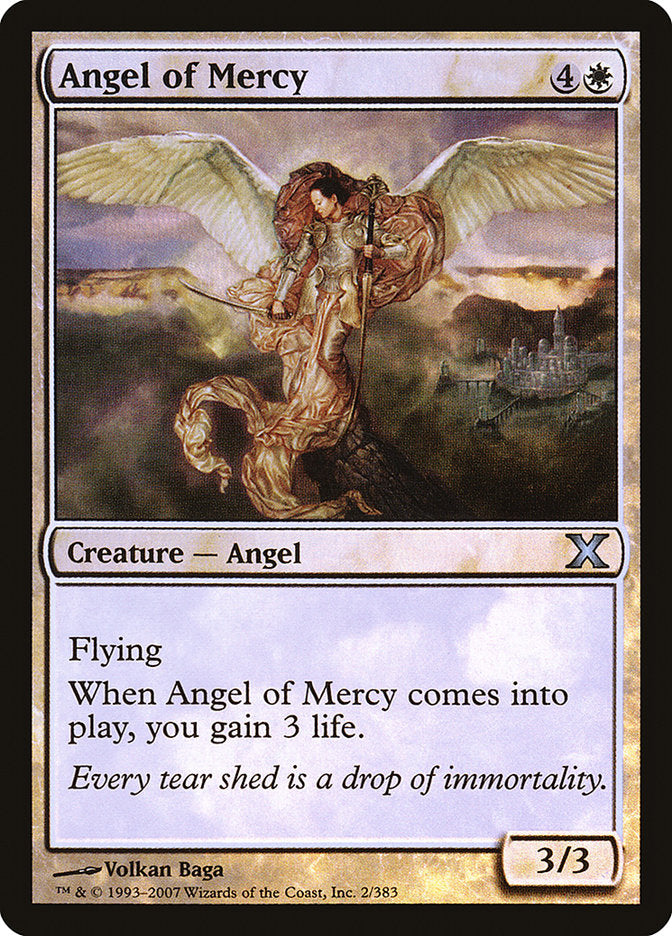 Angel of Mercy (Premium Foil) [Tenth Edition] | Gate City Games LLC