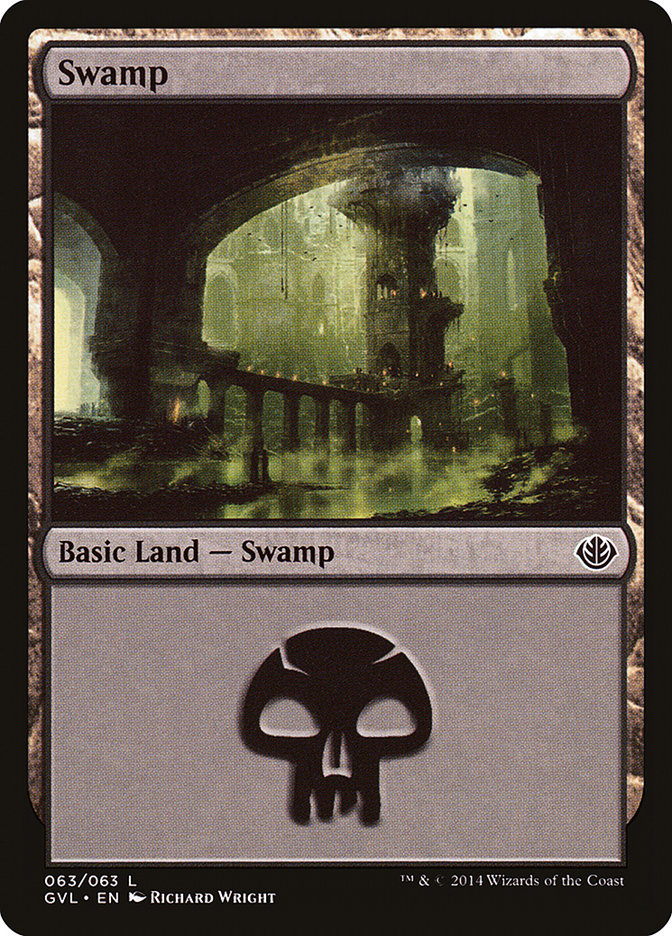 Swamp (63) (Garruk vs. Liliana) [Duel Decks Anthology] | Gate City Games LLC