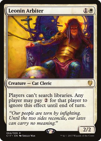 Leonin Arbiter [Commander 2017] | Gate City Games LLC