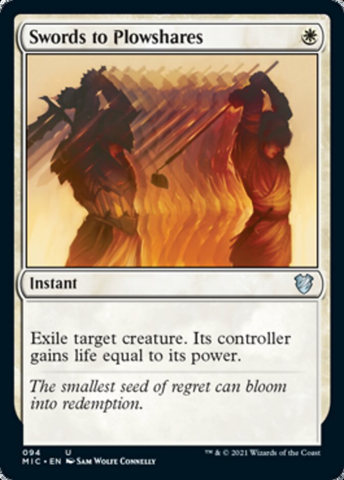 Swords to Plowshares [Innistrad: Midnight Hunt Commander] | Gate City Games LLC