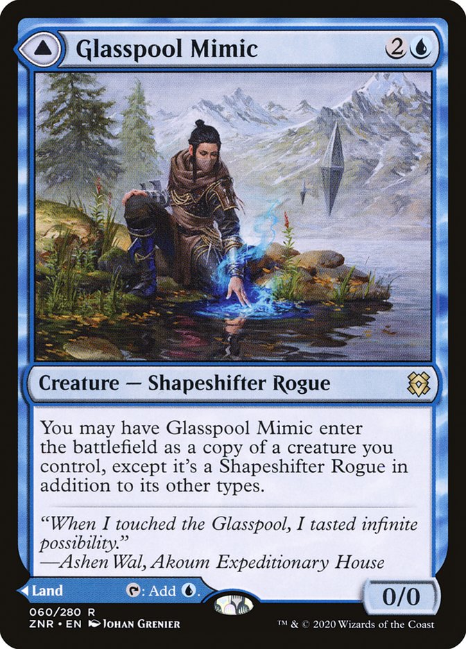 Glasspool Mimic // Glasspool Shore [Zendikar Rising] | Gate City Games LLC