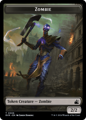 Bird // Zombie Double-Sided Token [Ravnica Remastered Tokens] | Gate City Games LLC