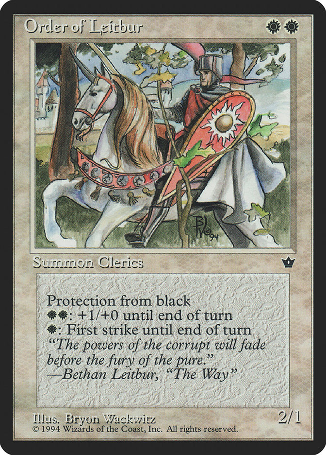 Order of Leitbur (Horse Facing Left) [Fallen Empires] | Gate City Games LLC