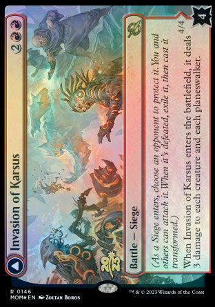 Invasion of Karsus // Refraction Elemental [March of the Machine Prerelease Promos] | Gate City Games LLC