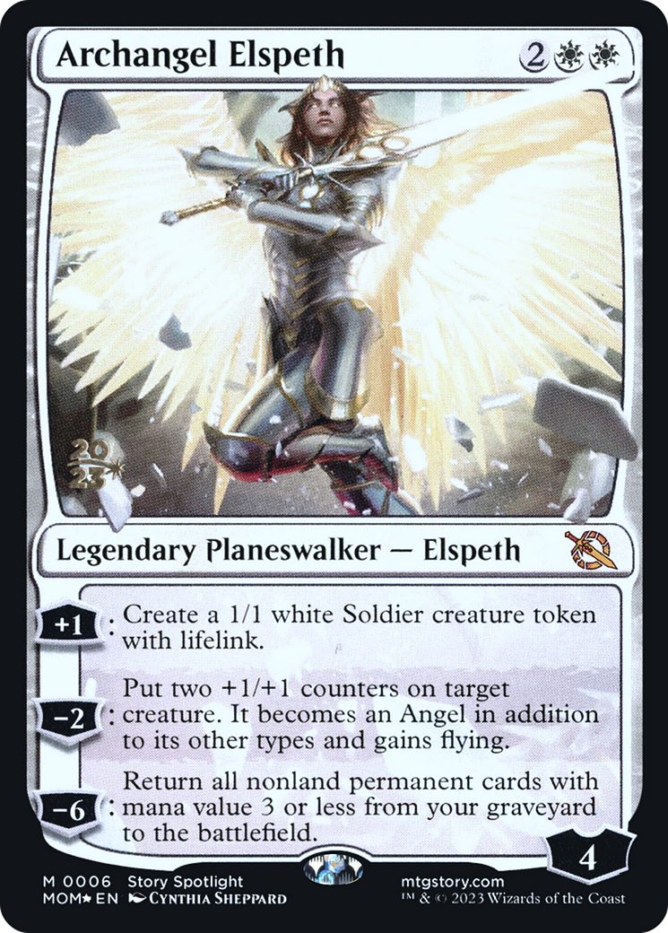 Archangel Elspeth [March of the Machine Prerelease Promos] | Gate City Games LLC