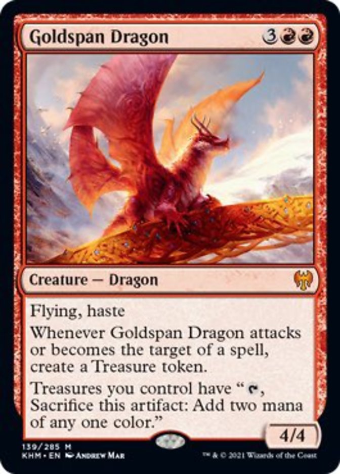 Goldspan Dragon [Kaldheim] | Gate City Games LLC