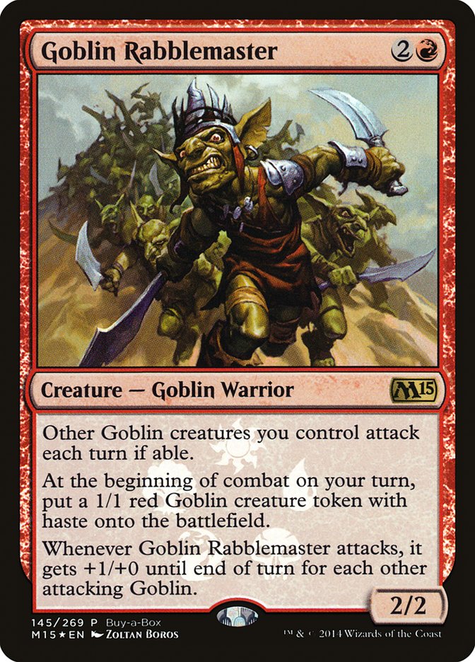 Goblin Rabblemaster (Buy-A-Box) [Magic 2015 Promos] | Gate City Games LLC