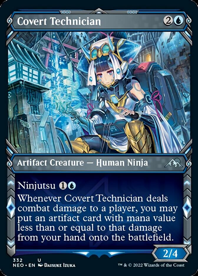 Covert Technician (Showcase Ninja) [Kamigawa: Neon Dynasty] | Gate City Games LLC