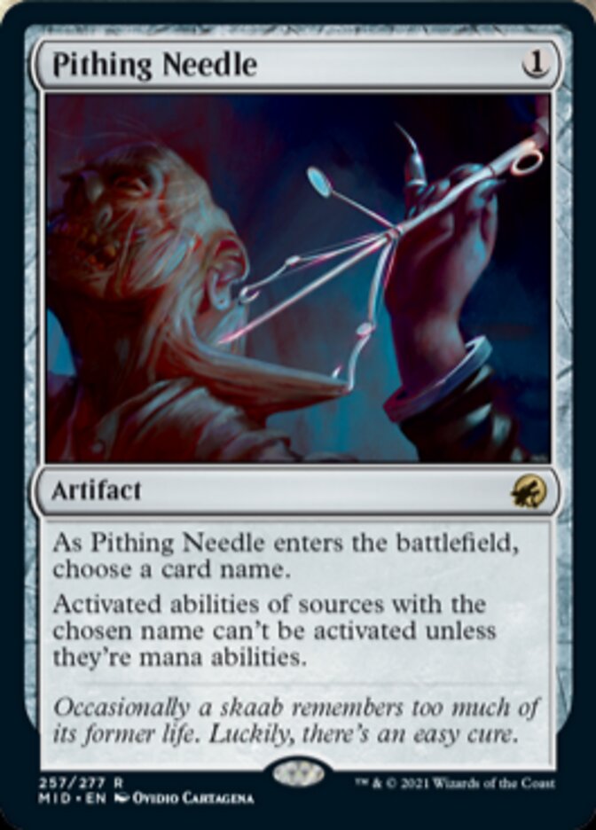 Pithing Needle [Innistrad: Midnight Hunt] | Gate City Games LLC