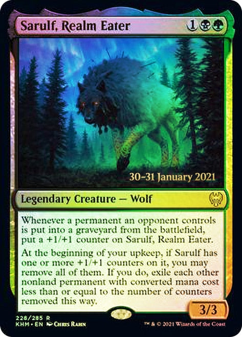 Sarulf, Realm Eater  [Kaldheim Prerelease Promos] | Gate City Games LLC