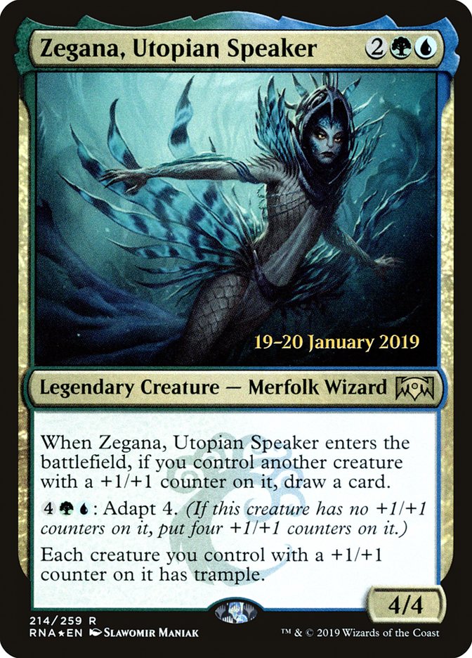 Zegana, Utopian Speaker [Ravnica Allegiance Prerelease Promos] | Gate City Games LLC