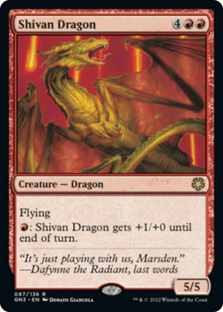 Shivan Dragon [Game Night: Free-for-All] | Gate City Games LLC