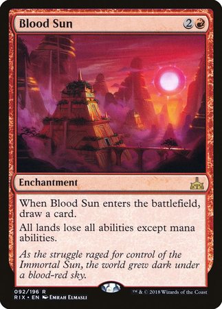 Blood Sun [Rivals of Ixalan] | Gate City Games LLC