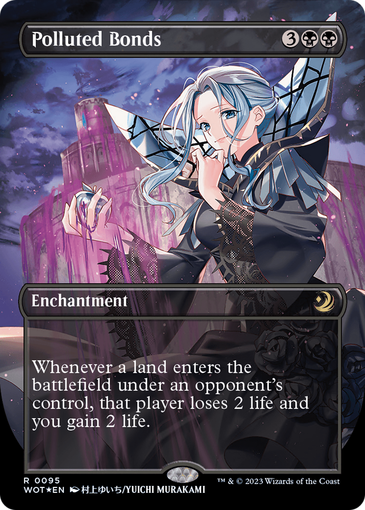 Polluted Bonds (Anime Borderless) (Confetti Foil) [Wilds of Eldraine: Enchanting Tales] | Gate City Games LLC