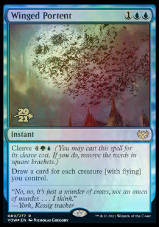 Winged Portent [Innistrad: Crimson Vow Prerelease Promos] | Gate City Games LLC