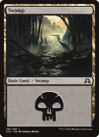 Swamp (291) [Shadows over Innistrad] | Gate City Games LLC