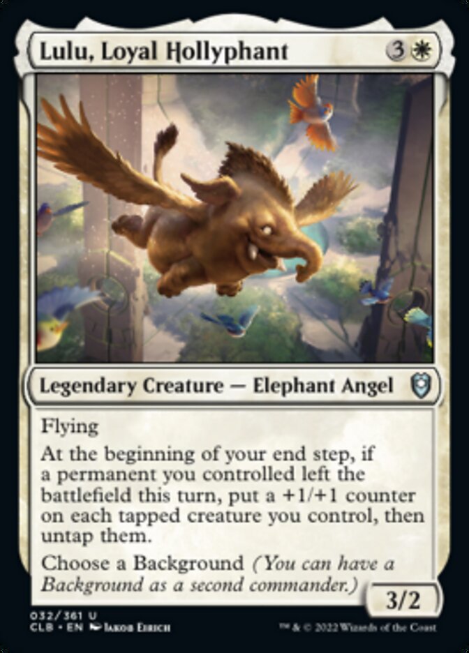 Lulu, Loyal Hollyphant [Commander Legends: Battle for Baldur's Gate] | Gate City Games LLC