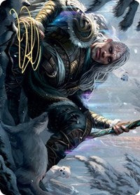 Jorn, God of Winter Art Card (Gold-Stamped Signature) [Kaldheim: Art Series] | Gate City Games LLC