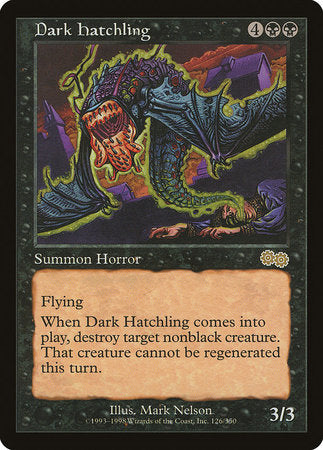 Dark Hatchling [Urza's Saga] | Gate City Games LLC