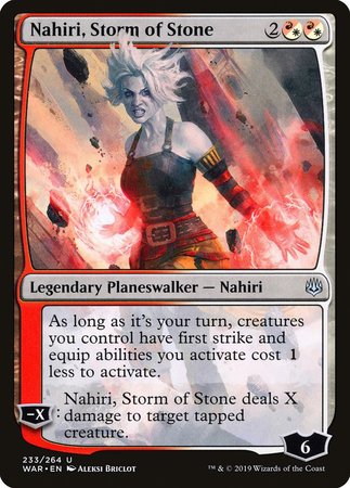Nahiri, Storm of Stone [War of the Spark] | Gate City Games LLC