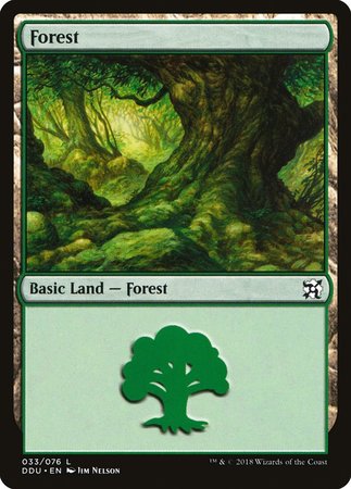 Forest (33) [Duel Decks: Elves vs. Inventors] | Gate City Games LLC