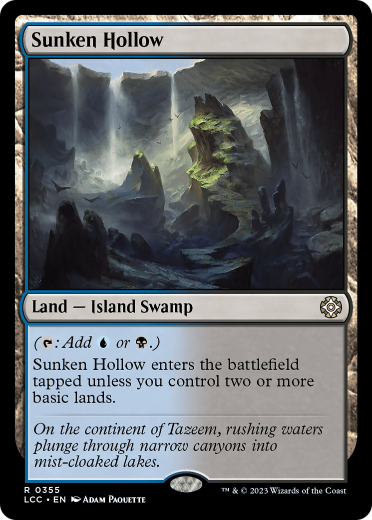 Sunken Hollow [The Lost Caverns of Ixalan Commander] | Gate City Games LLC