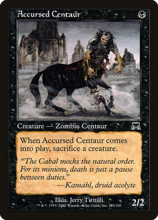 Accursed Centaur [Onslaught] | Gate City Games LLC