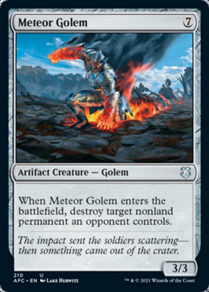 Meteor Golem [Dungeons & Dragons: Adventures in the Forgotten Realms Commander] | Gate City Games LLC